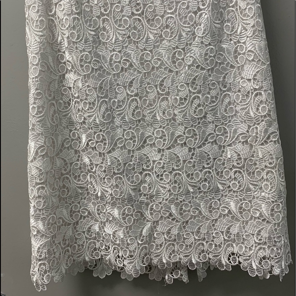 White MIDI Skirt with lining Sz 16